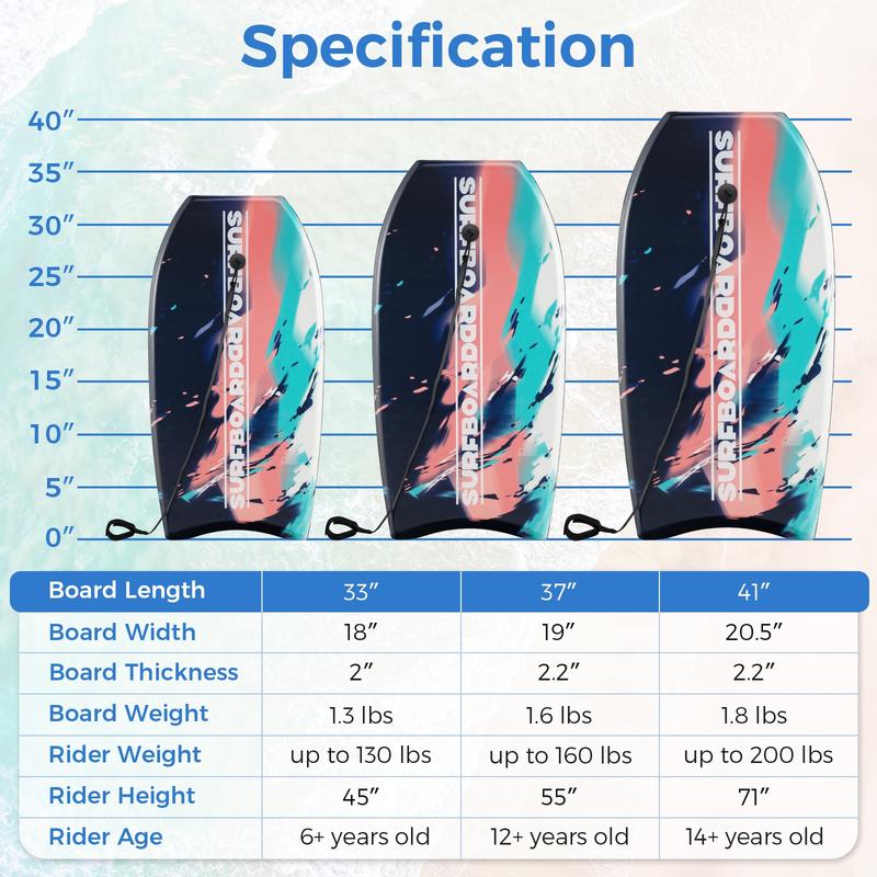 33/37/41 Inches Lightweight Bo - Bodyboard Boogie Board recensione e prezzo