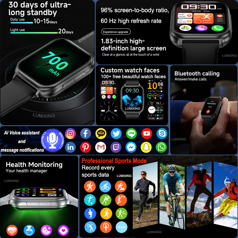 2026 New Smartwatches 700 mAh  - Aquatic Sports Performance recensione e prezzo
