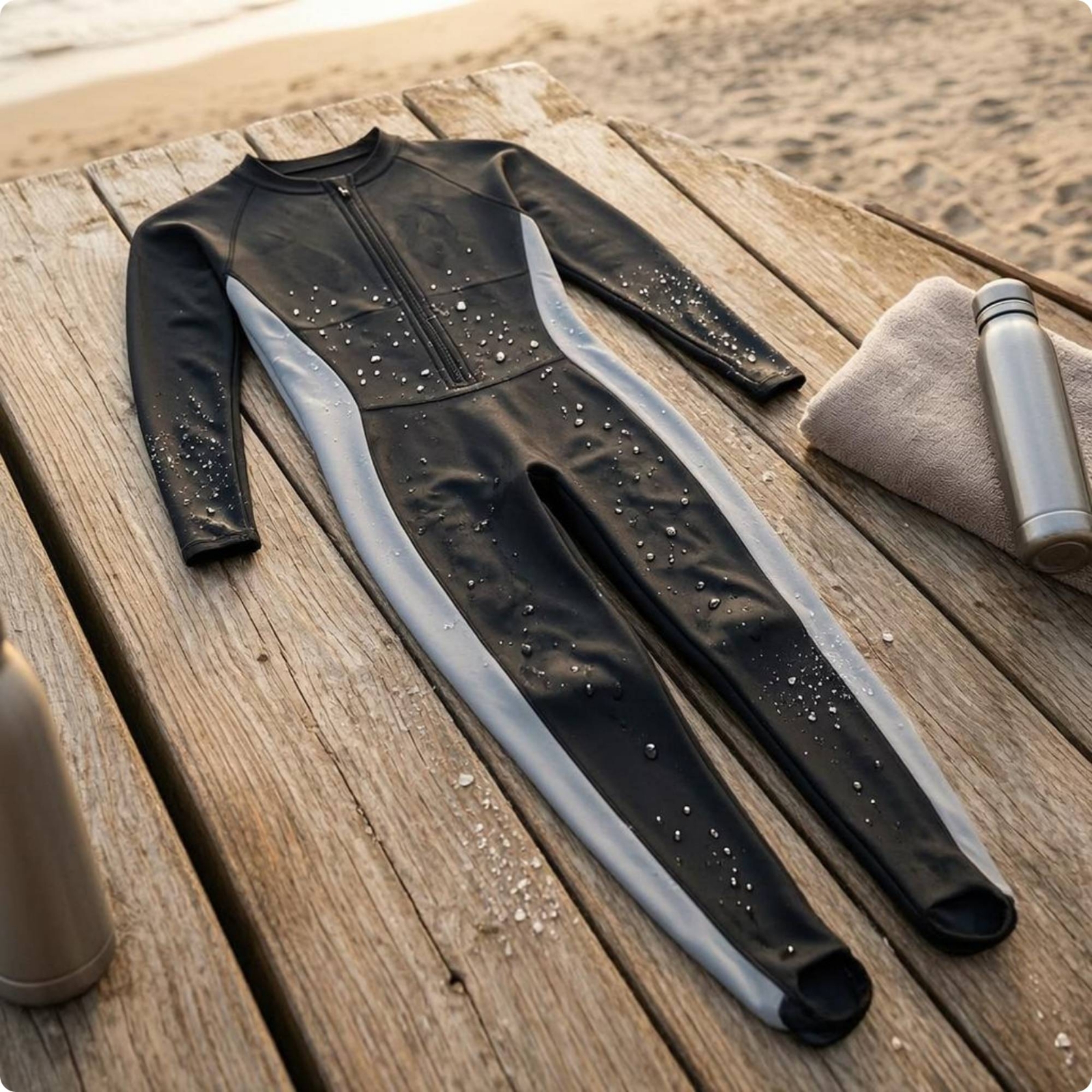 Zip Front Long Sleeve Rash Gua - Aquatic Sports Swimming recensione e prezzo