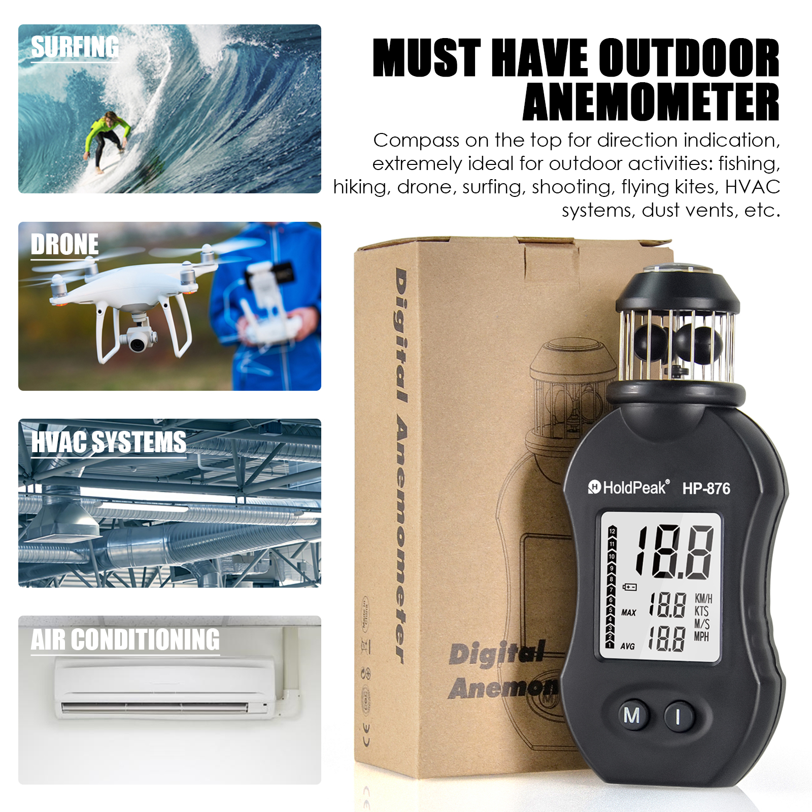 Weatherproof Cup Anemometer 36 - Kite Surf Bar Control recensione e prezzo